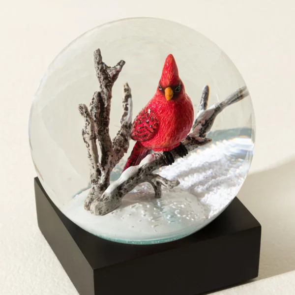 Comforting Cardinal Snow Globe1