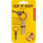 Cut It Out! Ceramic Blade Tool Key Ring