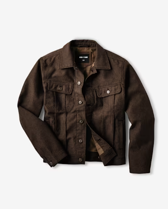 Dakota Herringbone Trucker Jacket (1) Dakota Herringbone Trucker Jacket (1)