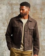 Dakota Herringbone Trucker Jacket (9)