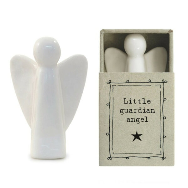 East Of India Ceramic Guardian Angel Matchbox 2