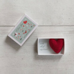 Felt Heart Matchbox