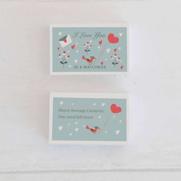Felt Heart Matchbox 3