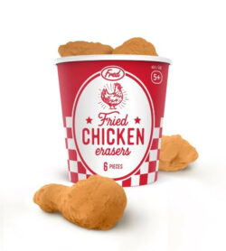 Fried Chicken Erasers, 6 Pcs.
