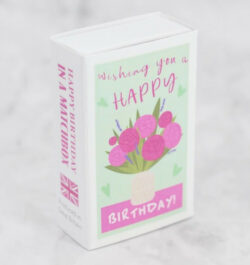 Happy Birthday Bunch Of Roses Matchbox