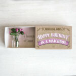 Happy Birthday Roses Matchbox 1