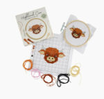 Highland Cow Mini Cross Stitch Kit 1
