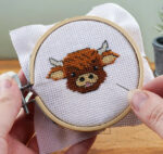 Highland Cow Mini Cross Stitch Kit 2