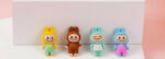Labubu Cute Little Baby Erasers, Set Of 4 1