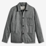 Labura Herringbone Wool Chore Coat (1)