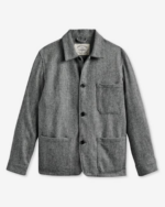 Labura Herringbone Wool Chore Coat (1)