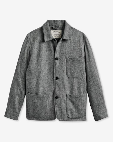Labura Herringbone Wool Chore Coat (1) Labura Herringbone Wool Chore Coat (1)