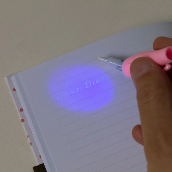 Locked Journal With Invisible Ink Pen 1