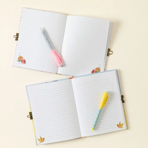 Locked Journal With Invisible Ink Pen 2