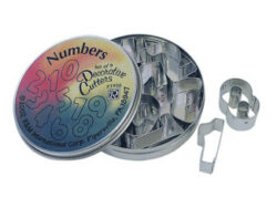 Mini Number Cookie Cutters, Set Of 9