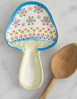 Natural Life Ceramic Mushroom Spoon Rest