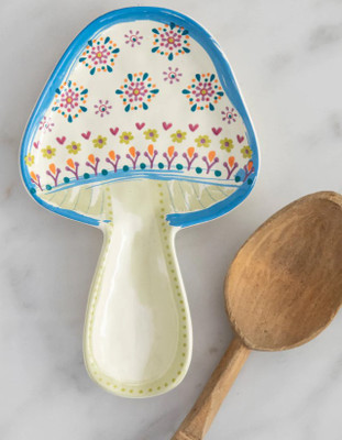 Natural Life Ceramic Mushroom Spoon Rest Natural Life Ceramic Mushroom Spoon Rest
