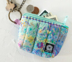 Natural Life Mini Puffy Coin Purse Key Clip