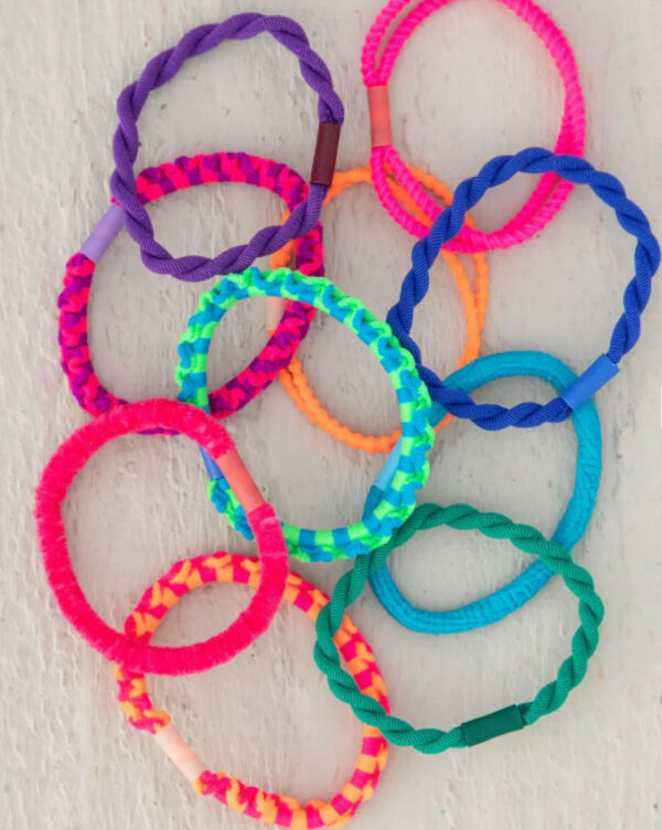 Natural Life Textured Rainbow Hair Ties 1