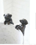 Resin Dog Pot Hanger 1