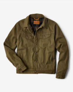 The Montana Flannel-lined Canvas Trucker Jacket (1)