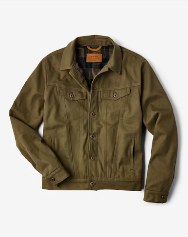 The Montana Flannel-lined Canvas Trucker Jacket (1) The Montana Flannel-lined Canvas Trucker Jacket (1)