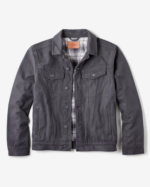 The Montana Flannel-lined Canvas Trucker Jacket (2)