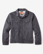 The Montana Flannel-lined Canvas Trucker Jacket (5)