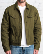 The Montana Flannel-lined Canvas Trucker Jacket (7)