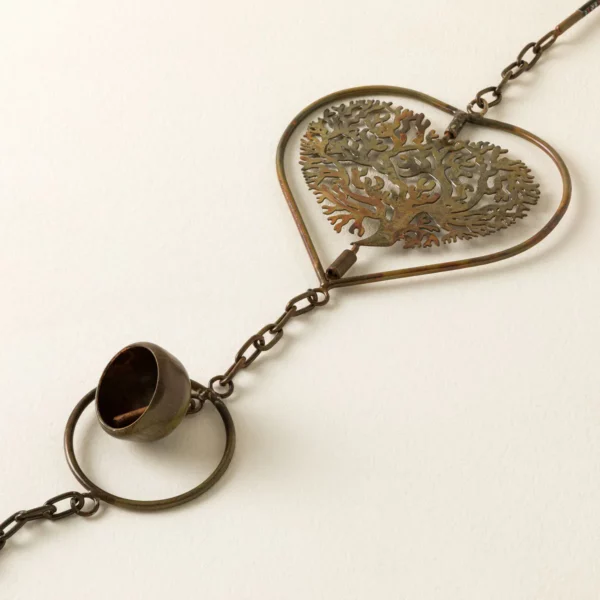 Tree Of Life Heart Rain Chain 1
