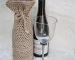 the texture on this wine bottle cozy makes it a quick gift idea